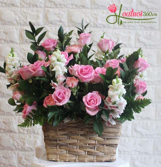 Congratulation flowers - Pink girl 1